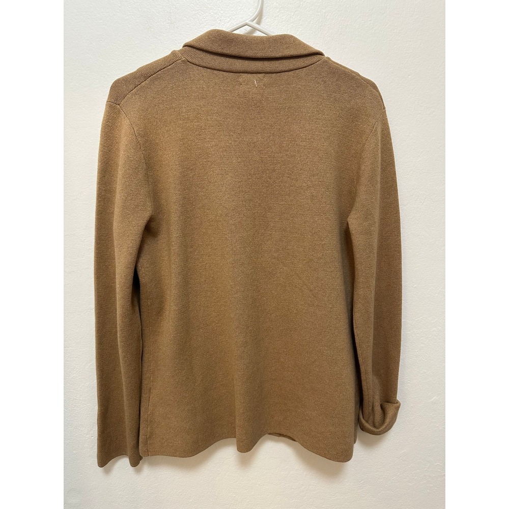 J.Crew‎ Womens Sweater Blazer, NWT, Cotton Knit Career Casual Tan, Small - Picture 4 of 6
